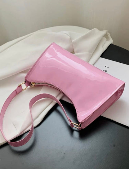 Pink Patent Baguette